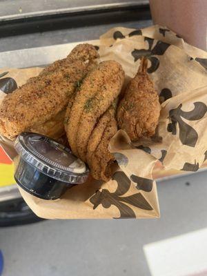 The Grease was old, and so were my fries that were buried underneath my Catfish plate for $27