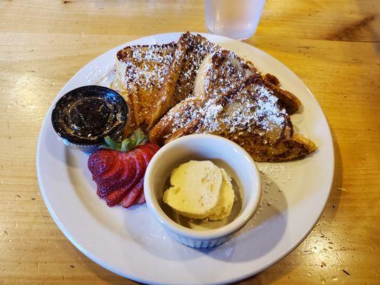 French Toast. Small pieces and not very filling.