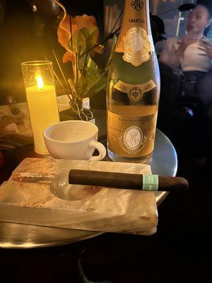 Cristal and a Cigar!