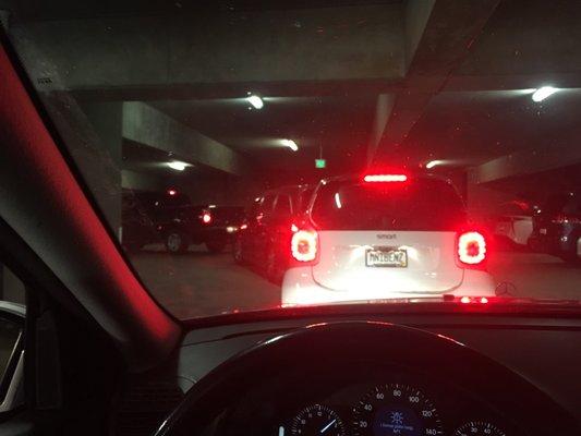 Once in, you're stuck and the price goes up while you're waiting. Oh you're suppose to pay before you leave? You can't.