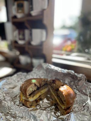 Breakfast bagel