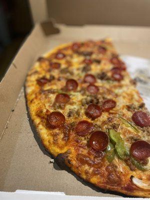 SUPREME PIZZA- Sausage,pepperoni,mushrooms,peppers & onions