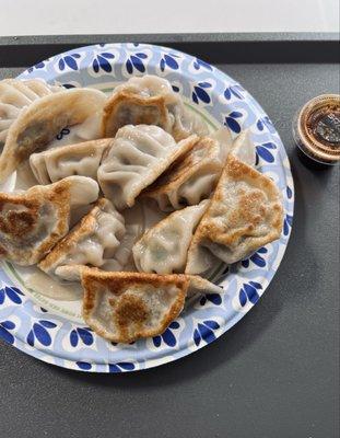 Fried dumplings. Great taste! I' ll recommend this to my friend. The restaurant is very clean as well.