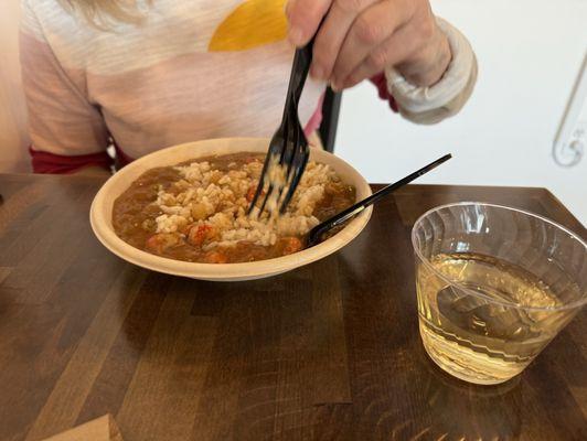 Crawfish Etouffe ! Yumm!