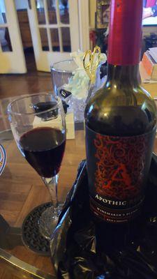 Rainy day wine order.