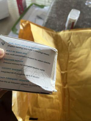 good job packing 400 dollar sentry in a bubble envelop