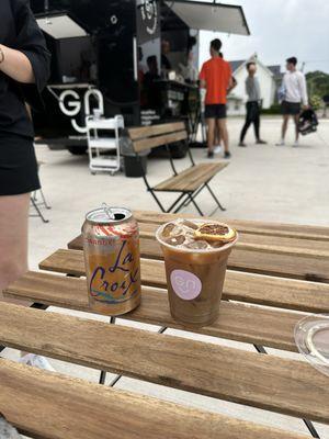 The specialty drink was incredible -- dreamsicle coffee. YUM!