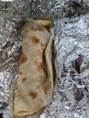 Potato & egg breakfast taco