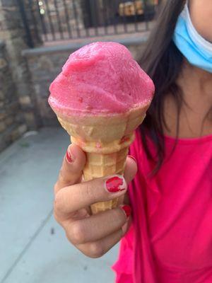 Raspberry sorbet