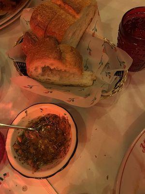 House bread with olive and rosemary oil!