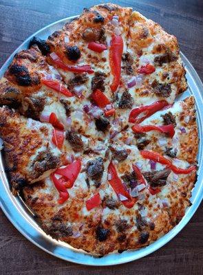 Build Your Own Pizza - Pulled Pork, Bell Peppers, Onions