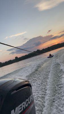 The lake and water sports