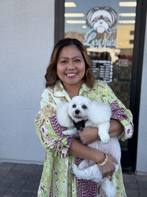 After the groom. She looks so much better now.