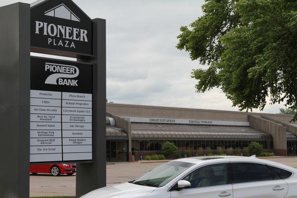 Located in Pioneer Plaza in Sergeant Bluff, Iowa.