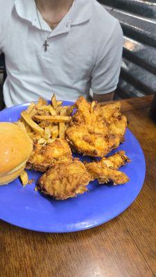 Chicken fingers and fries (2 piece)