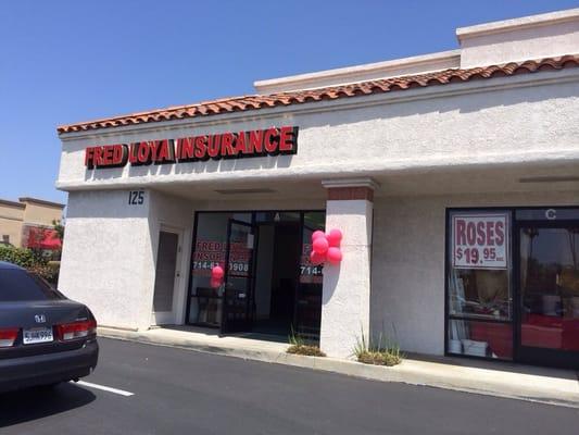 Right next to the fresh and easy market and by a subway