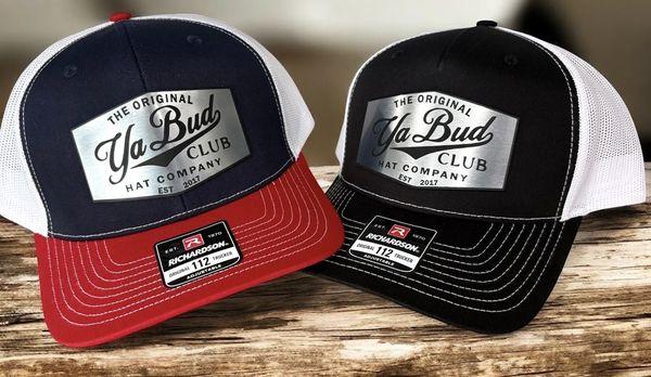 Brushed stainless custom logo patch hat Richardson 112