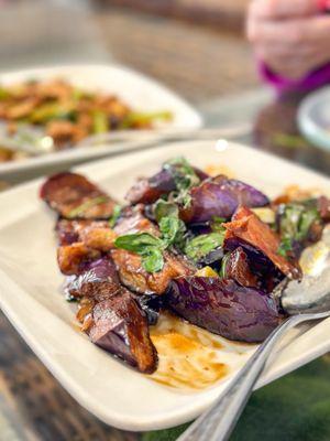 egg plant with basil