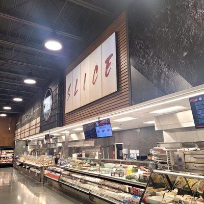 Hot pizza, hot buffet, fried and roast chicken, fresh sushi