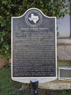 Charles Vernon Terrell Historical Marker