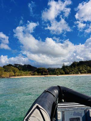 beautiful views while on the zodiac