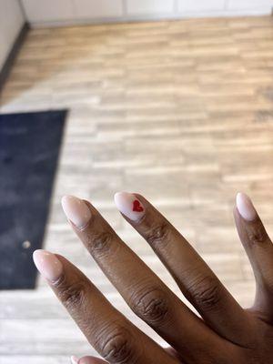heart nail design