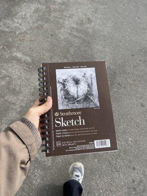 A perfectly good sketchbook