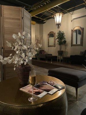 One of the many waiting areas