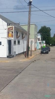 One horse. Three bars. Just in one block. You gotta love Wisconsin!