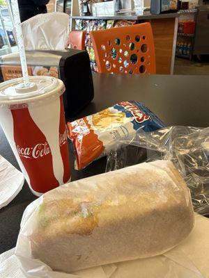 $14 for 6 in sub chips drink