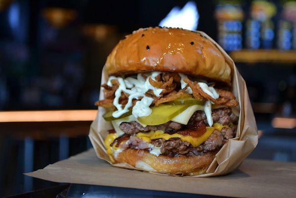 Burger with Crispy Onion