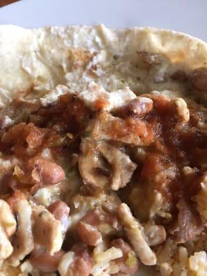 Pork shoulder burrito