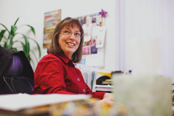 Judy Snyder, our Operations Manager