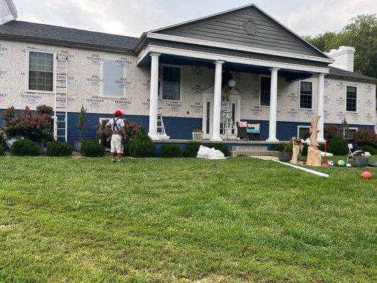 New Roof, Fresh Paint, Now siding....Gutters Next..!
