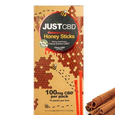 Just CBD cinnamon honey sticks
