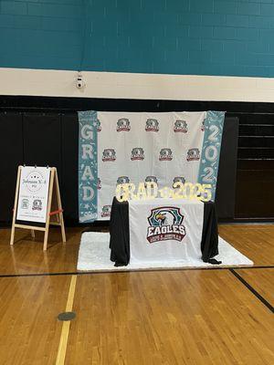 LR Johnson Gym for 8th grade graduation!