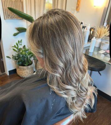 Natural balayage is best for and lived in low maintenance look.