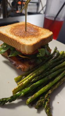 BLT and the best asparagus ever