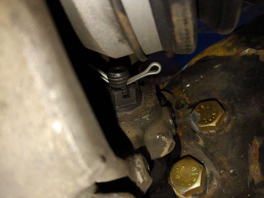 Cannot even install a cotter pin correctly.