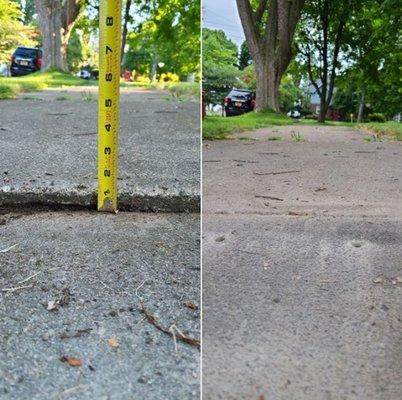 Settled Driveway - Before / After