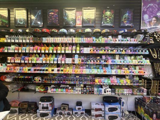 These are the vapes that they have on display and available for you to try before you buy excellent place