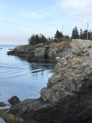 Tide changes by 25' give or take exposing rock cliffs