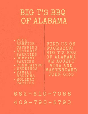 Big T’s Bbq Of Alabama