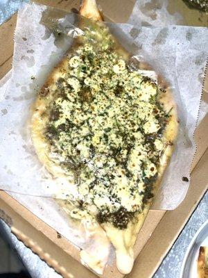 Fresh cheese flatbread