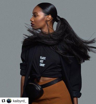 Ponytail styled by Kela professional photographer by Kaibyrd