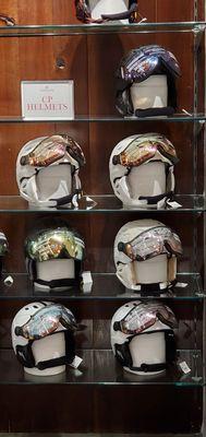 Nice helmet with leather trim and flip-down goggles, and the best news is, you WILL get change from $800!