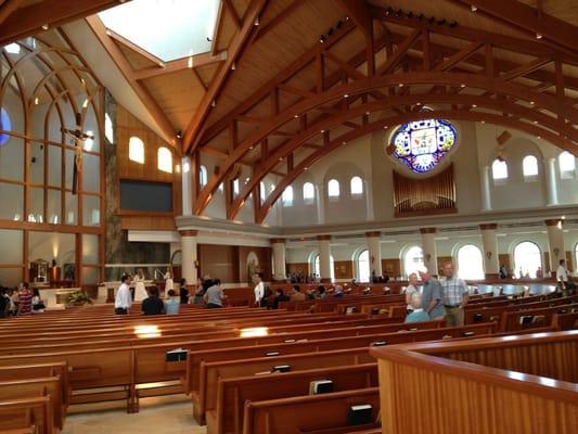 After mass at St. Martha's