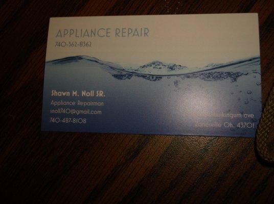 Appliance Repair Shawn Noll
