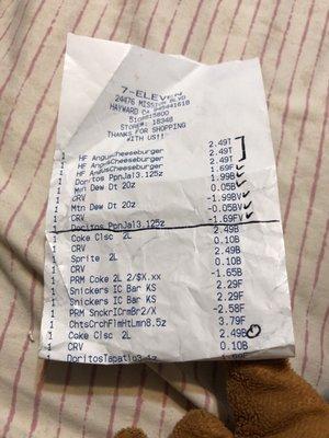 Everything above the line wasn't even mine.