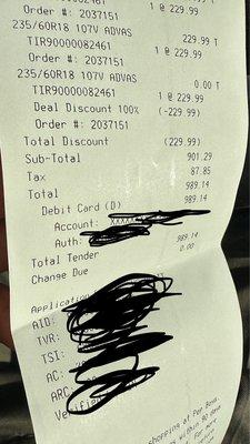 Actual price. Bait and switch